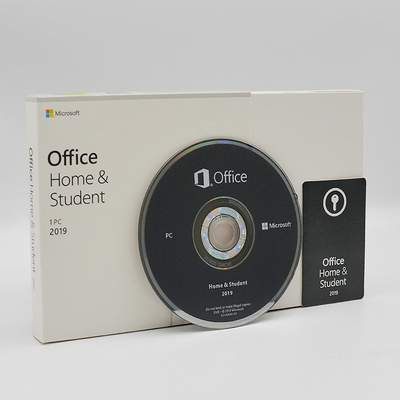 本物のマイクロソフト・オフィス2019の家および学生のMedialessの小売り箱